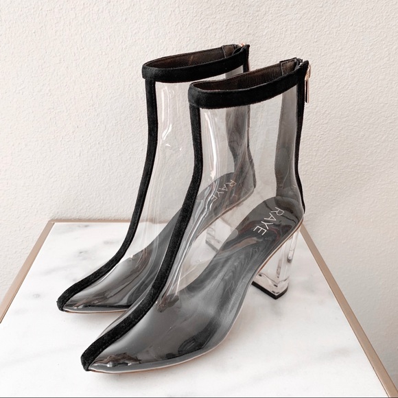 RAYE Shoes - Raye Felicity Clear Plastic Boots 7